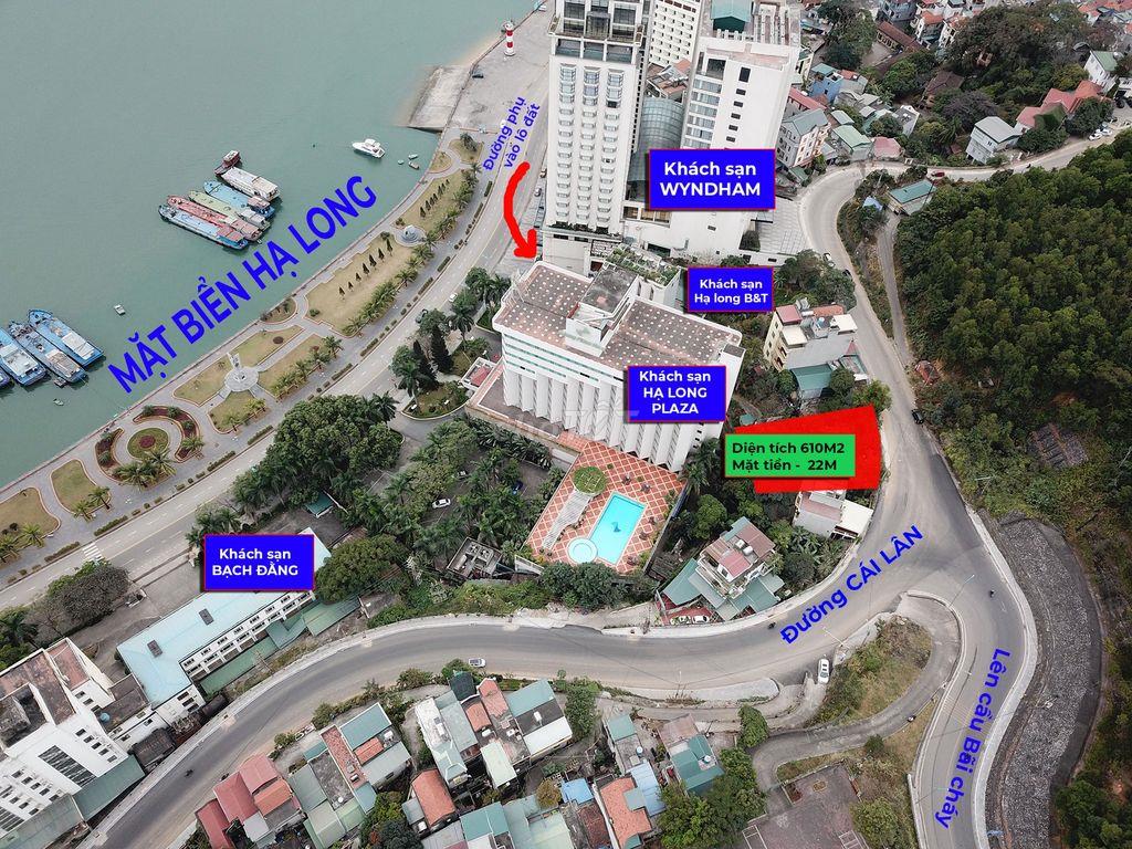 Bán 610m² đất mặt đường Hải Quân, Bãi Cháy – View biển & cầu Bãi Cháy