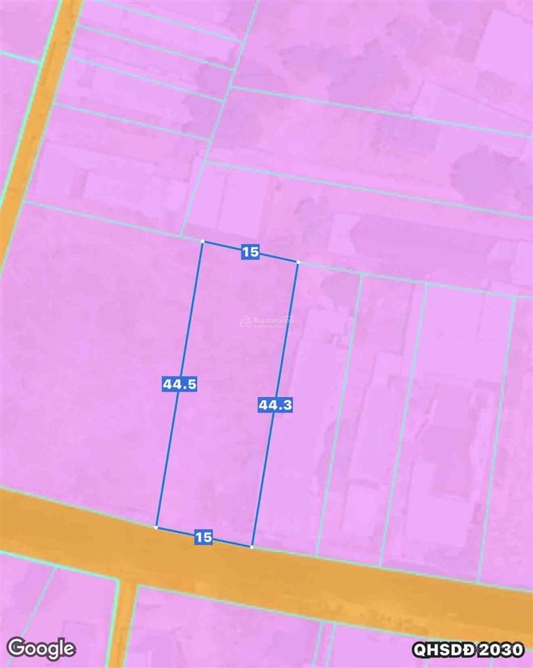 Bán đất xã hồ tràm ngang 15mx45m có 100m2 thổ cư, cách tl328 vào 100m, cách ngã tư hồ tràm 4km