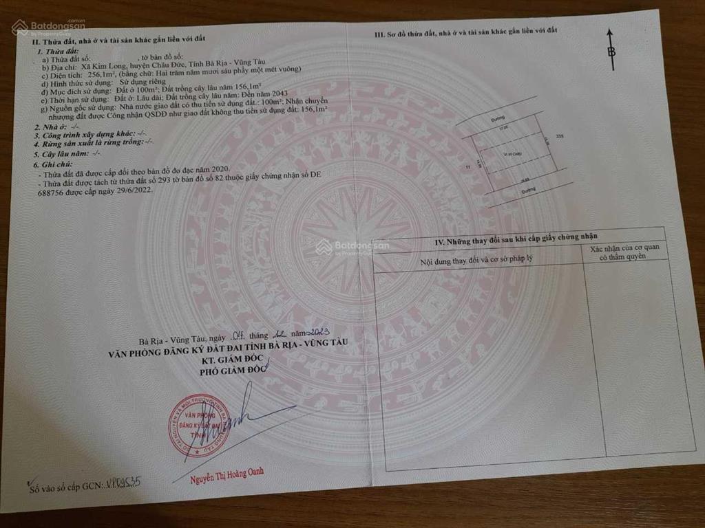 Bán đất mặt tiền ngay trung tâm thương mại kim long 2,3 tỷ