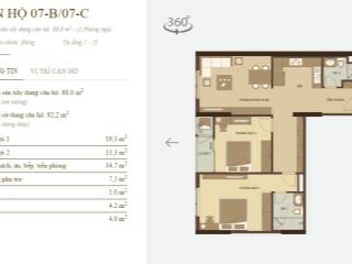 Bán căn hộ mandarin garden 2 86 m2 3pn. giá 8,3 tỷ.