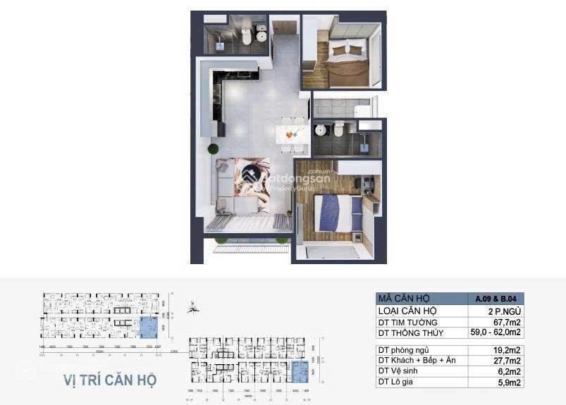 Nhận booking & bán căn hộ mường thanh phú hữu