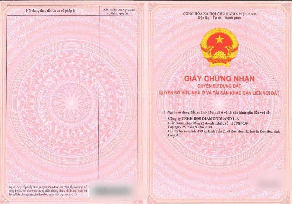 Siêu rẻ! bán lô đất nền mt vành đai 4, đức hòa, dt 85m2. giá chốt 1,6 tỷ có shr  công chứng ngay