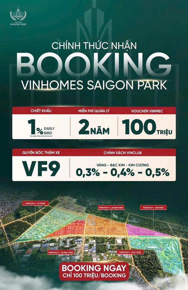 Nhận booking vinhomes sài gòn park mở bán đợt đầu tiên chiết khấu cao đổi vàng nhận nhà.