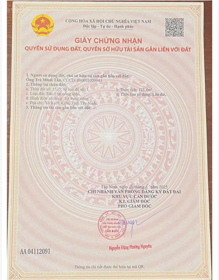 Chính chủ cần gấp lô đất nền full thổ cư gần chợ bình chánh có shr, chốt nahanh 800 triệu
