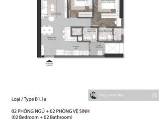 Bán căn hộ 2pn tầng cao 3x nhưng giá siêu tốt view thủ thiêm landmark không chắn