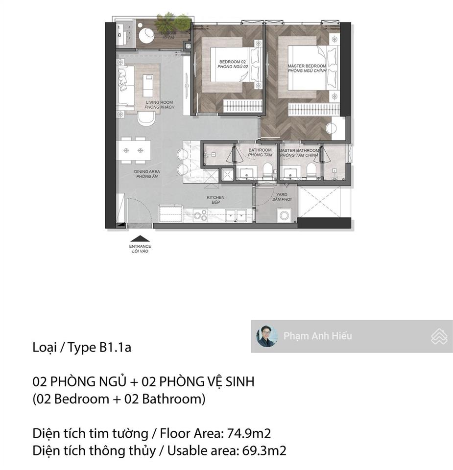 Bán căn hộ 2pn tháp a5 trục 01  view siêu đỉnh view hồ bơi + view sông + view khu ttnrc
