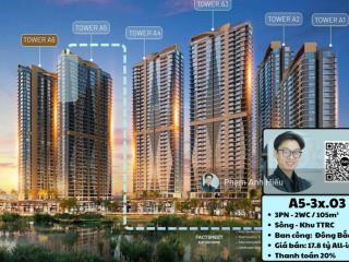 Bán 3pn lầu 3x a5 trục hoa hậu của cả dự án, view thoáng 2 mặt không chắn  tầng càng cao càng đẹp