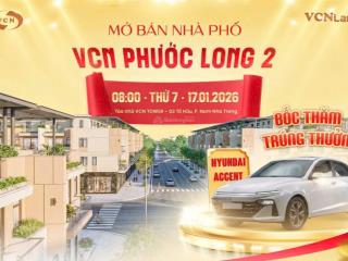 Mở bán chính thức nhà phố vcn phước long 2, nha trang. chiết khấu 3%  cơ hội trúng xe oto.