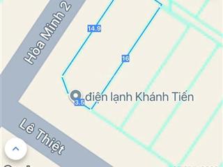Bán lô góc sát biển nguyễn tất thành  vị trí hiếm
