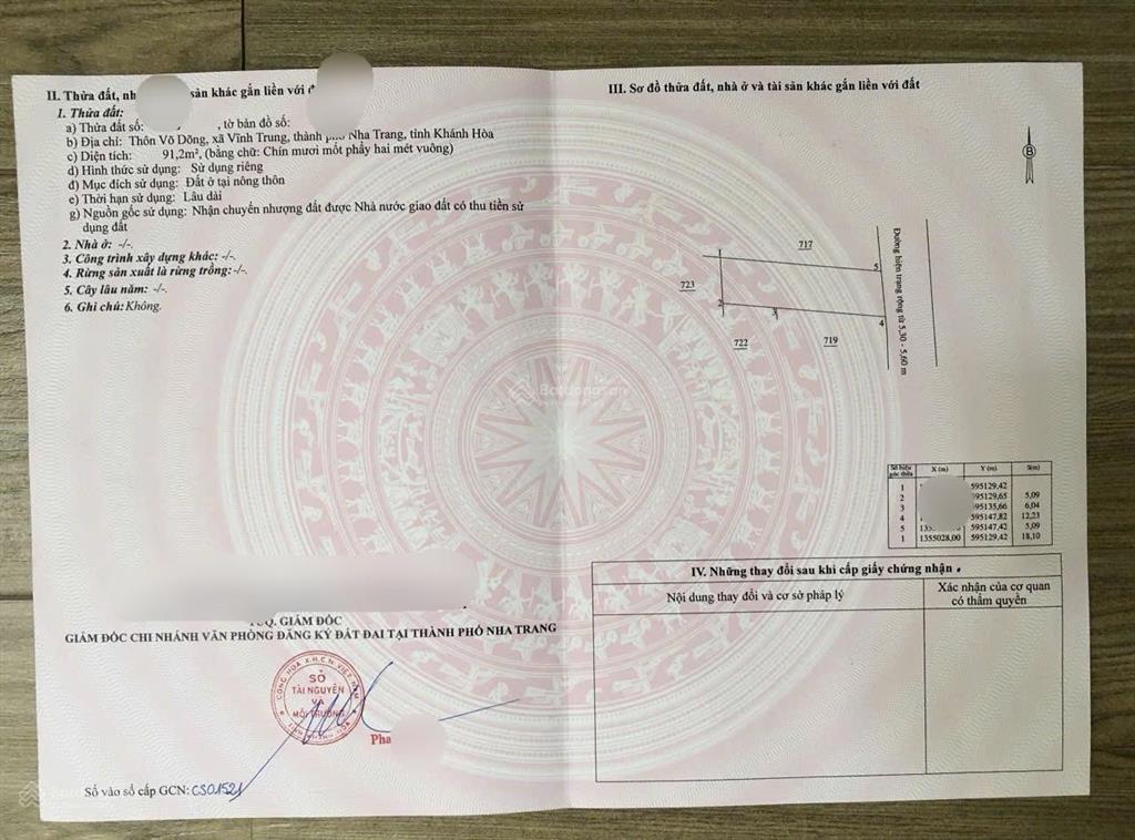 Bán đất nền đẹp giá cực rẻ ngay tại trung tâm nha trang