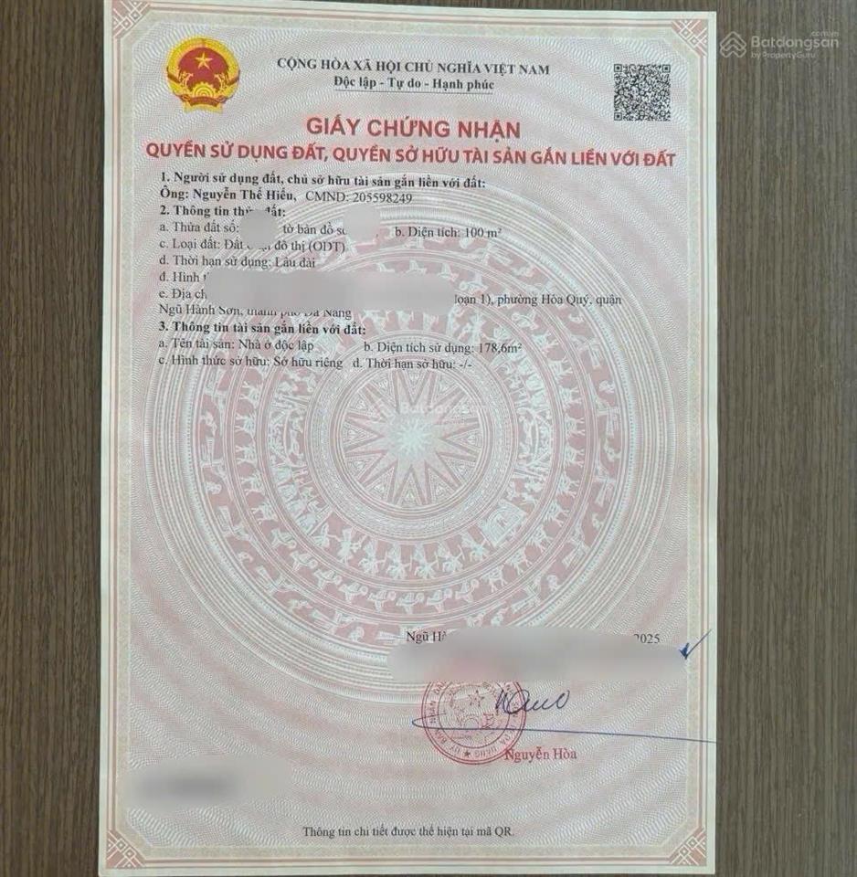 Bán nhà 2 tầng lê đình chinh, hòa quý 100m 3pn đường 7,5m, đông nam
