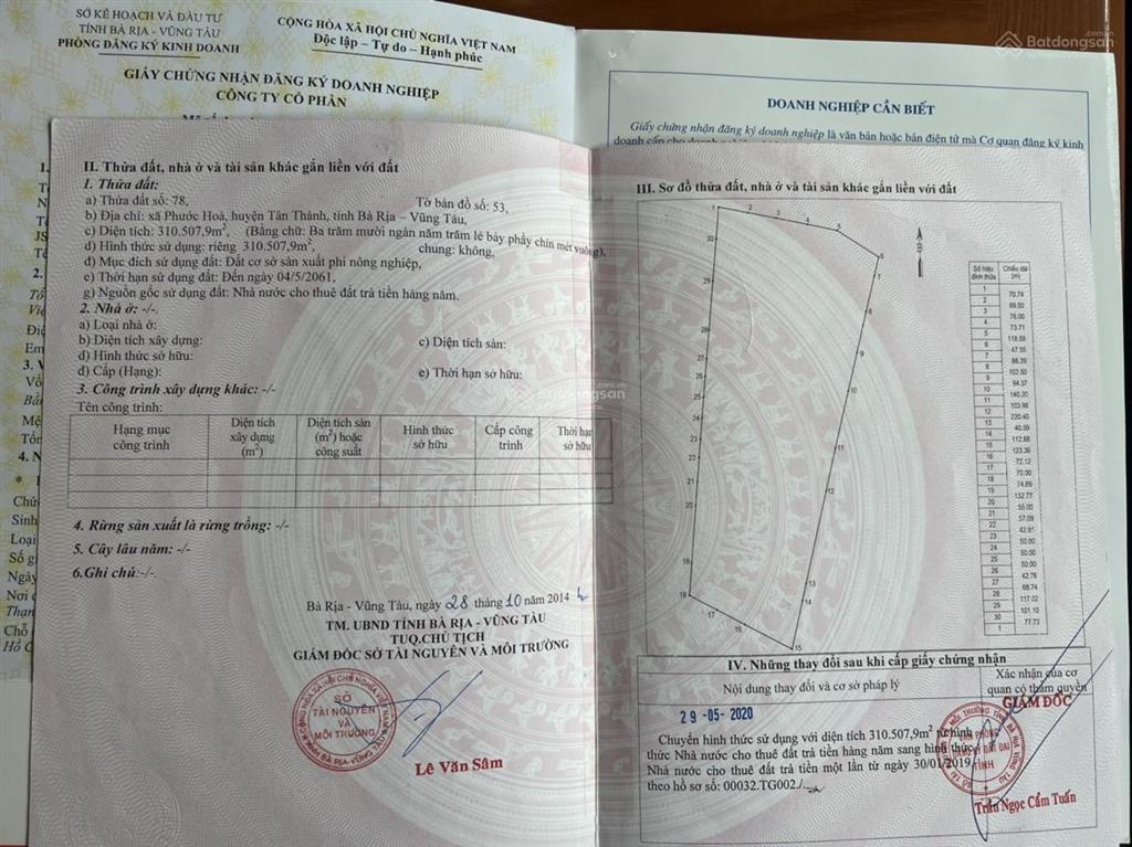 Chuyển nhượng quỹ đất dự án kho cảng cont quy mô lớn ngay cảng cái mép thị vải