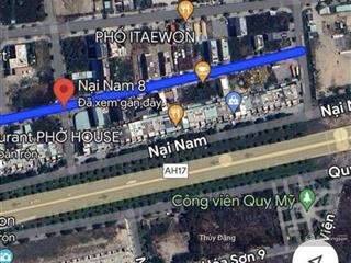 Bán lô đất đường nại nam 8, diện tích 120m2 ngang 6m xây căn hộ cực đẹp gần siêu thị lotte mart