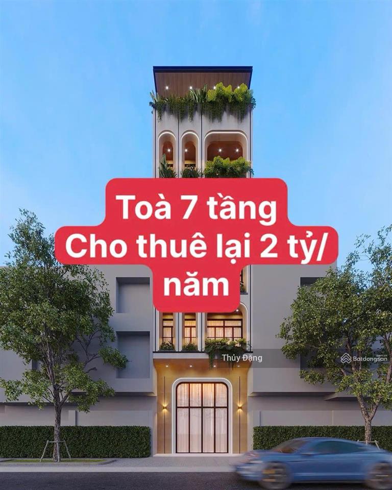 Cần bán toà căn hộ 7 tầng mới cứng  143m2 ngang 6m tổng 22 phòng doanh thu 270tr/tháng.  em th