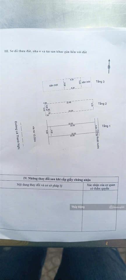 Cần bán căn nhà 3 tầng đường 10m5 lê thanh nghị  đoạn vỉa hè 13m  hoà cường bắc  dt 117.5m²