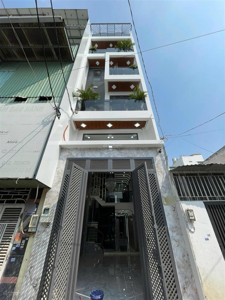 Nhà mới hẻm nhựa 6m  có thang máy  full nội thất  thông số chuẩn 4x18m  5 tầng btct
