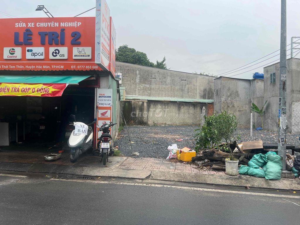 Đất 8x20m nở hậu 14m Mặt tiền Đường Nguyễn Thị Sáu ,gần chợ Thới Tứ