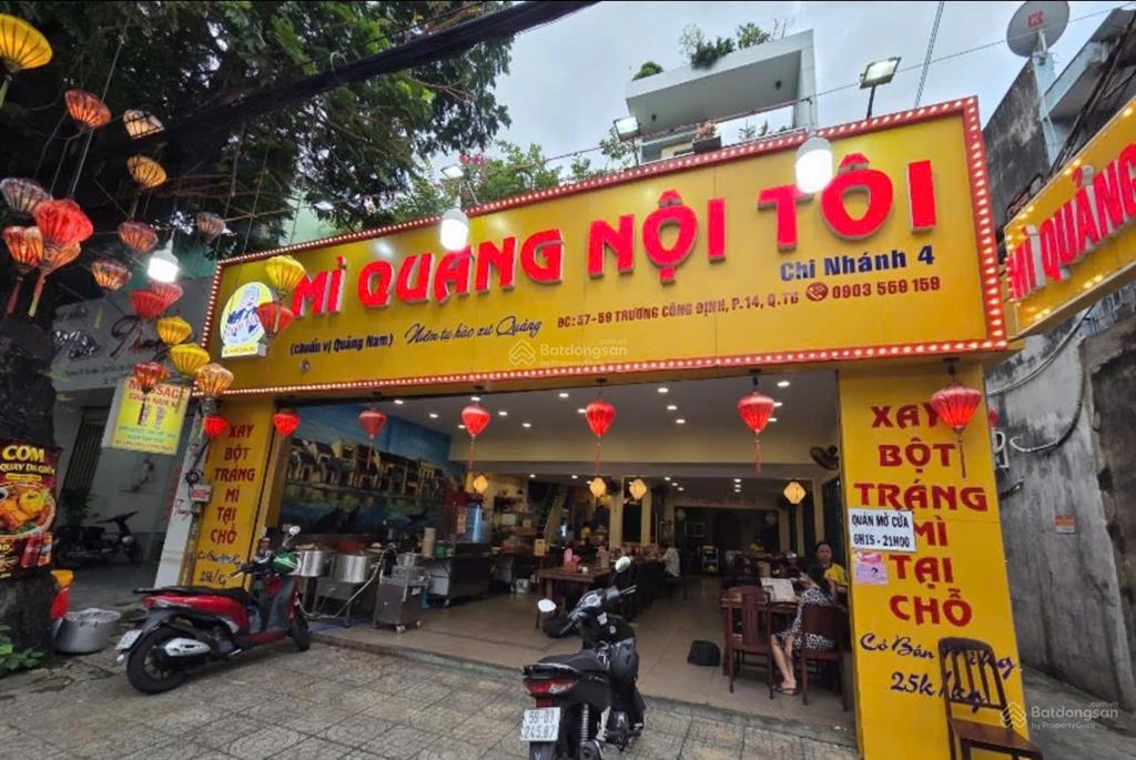 Cho thuê mặt bằng 2mt tại 57  59 trương công định, phường 14, quận tân bình