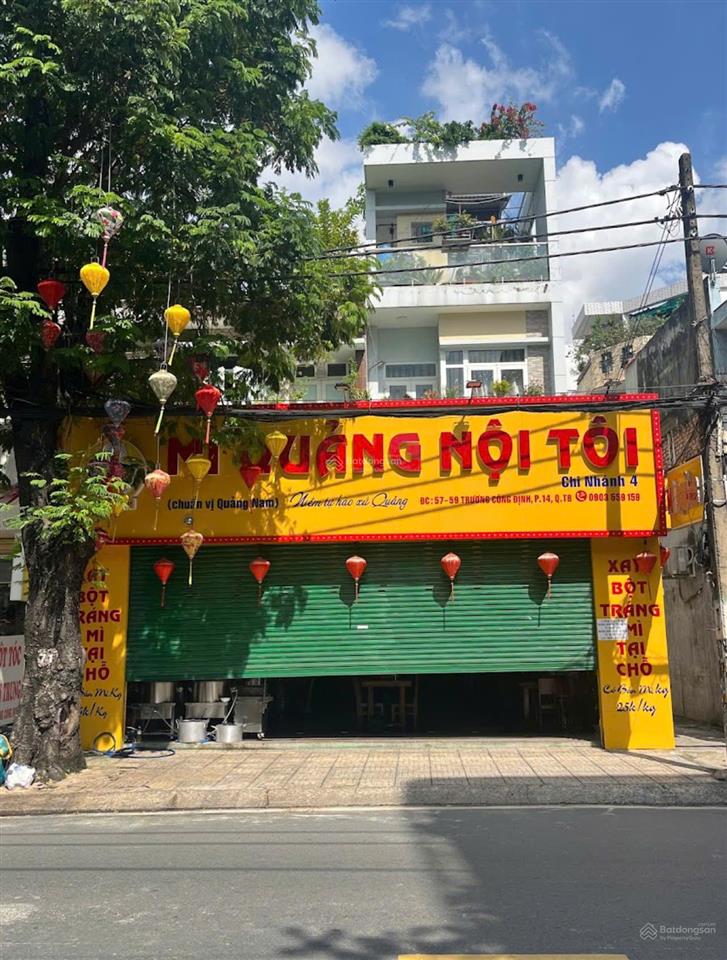 Cho thuê mặt bằng 2mt tại 57  59 trương công định, phường 14, quận tân bình