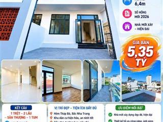 bán nhà(GẦN BIỂN) 72m2-3Tầng-3PN-Tháp Ba-bắc nha trang-chỉ 5ty350  💥hàng hiếm