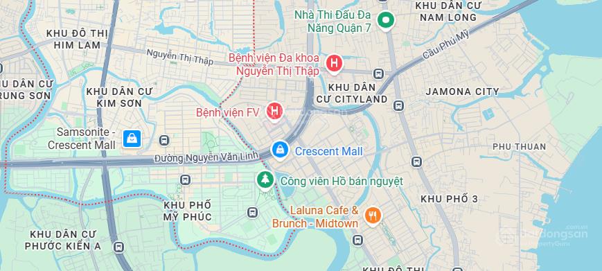 Cho thuê tòa nhà mặt tiền nguyễn thị thập him lam, trục kinh doanh tài chính của quận 7 cũ