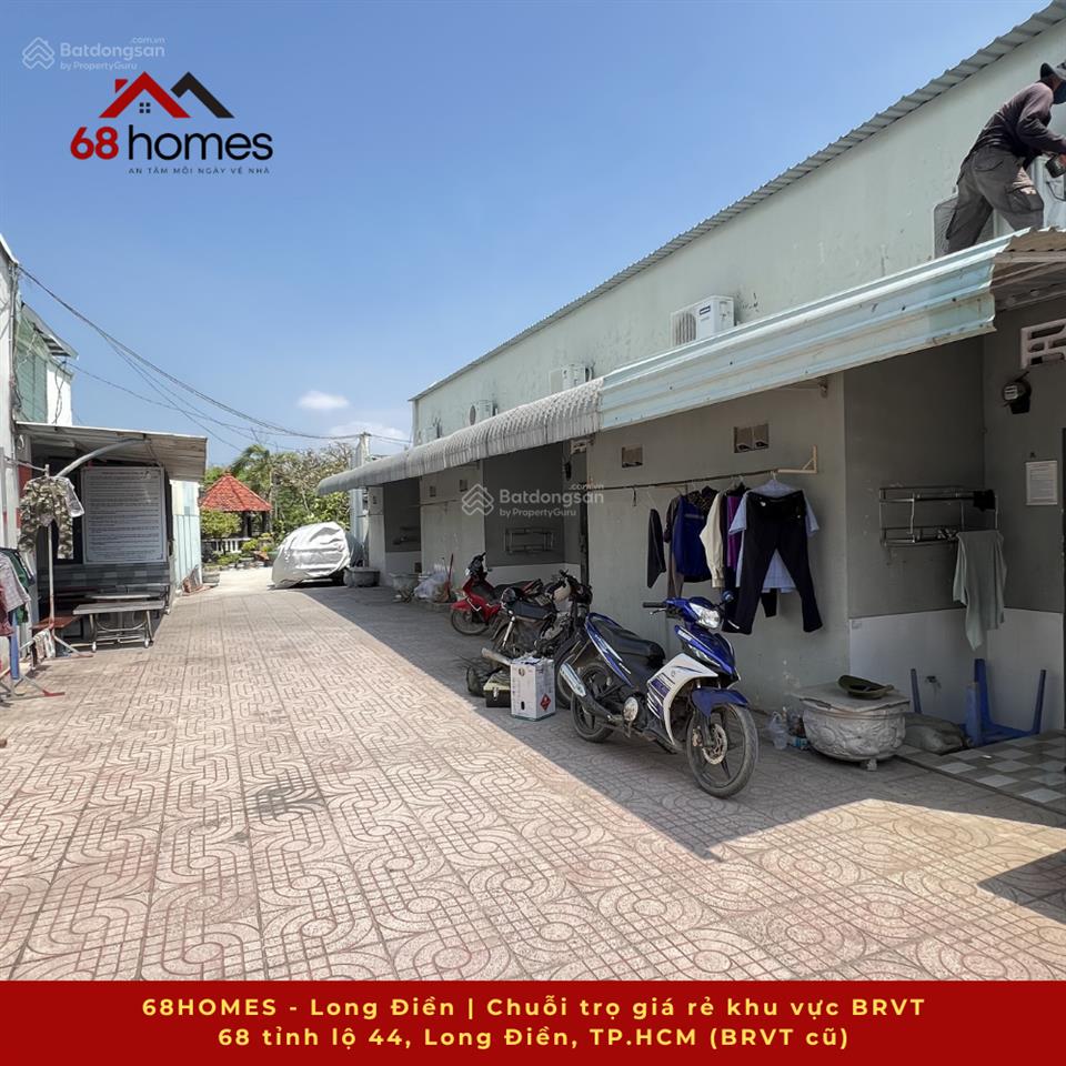 Nhà trọ long điền  giá chỉ 1.5tr  25m2  gác cao  toilet riêng. khuôn viên phủ cây xanh 3000m