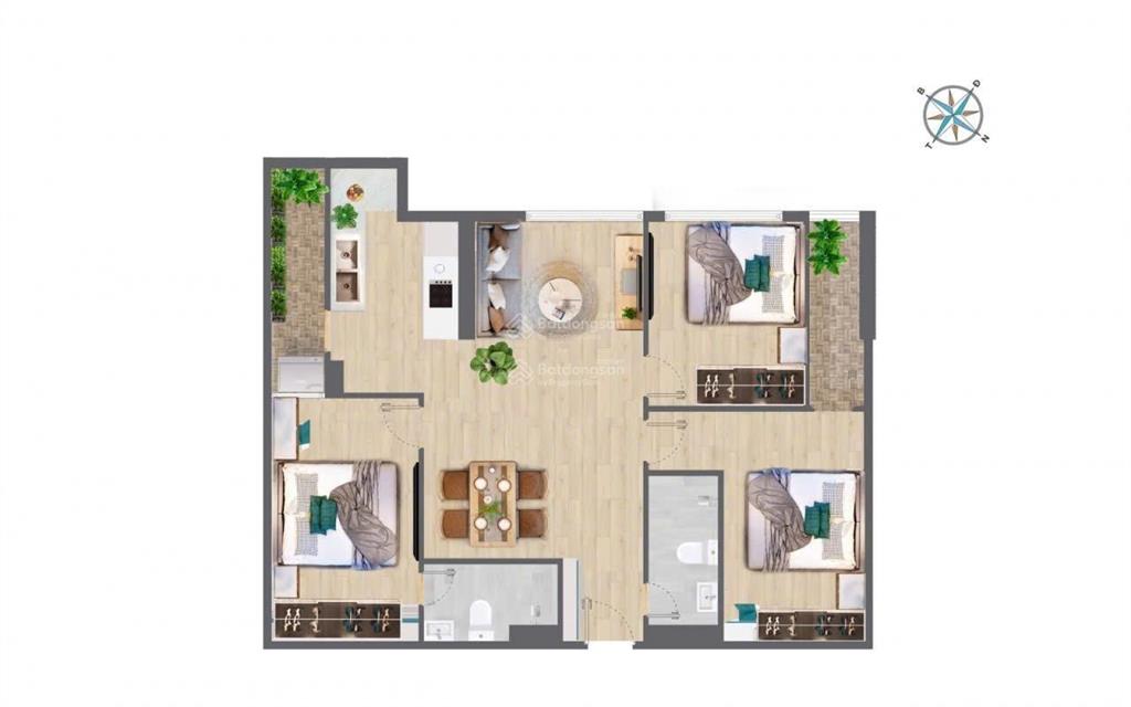Bán căn hộ thương mại tặng full nội thất, view trung tâm tại quang vinh tower 39 lương khánh thiện