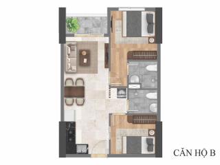 Căn hộ bcons solary 2pn 2wc giá rẻ nhất thị trường  ck 6.1% + tặng tivi 55in