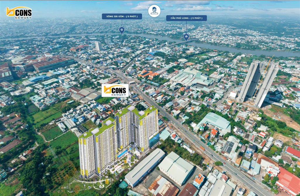 Căn hộ 65m2 ngay aeon mall mặt tiền quốc lộ 13, nhận ngay 2,5 chỉ vàng và 90tr tiền mặt khi ký hdmb
