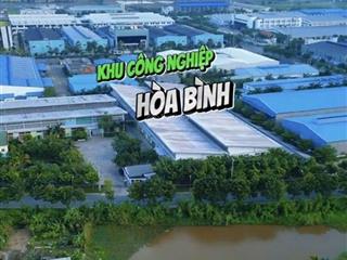 5000m2 đất kcn hòa bình nhị thành thủ thừa (46 x 107). mặt tiền trục đường chính của kcn