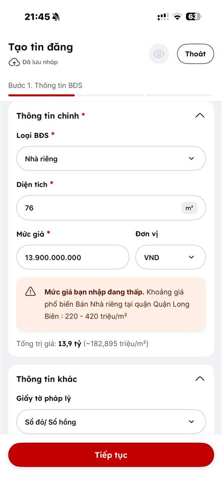 Bán nhà dân xây bát khối  gia đầu tư  diện tích 76m2 giá chỉ 13 tỷ