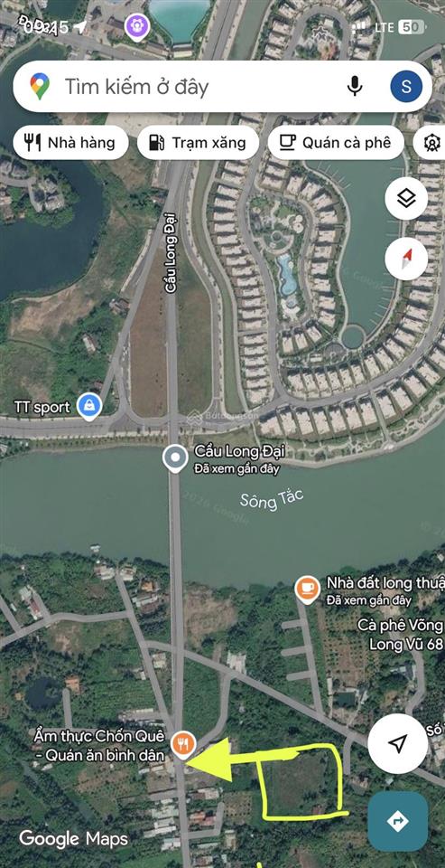 Bán đất đối diện vinhome q9, ngay cầu long đại đường long phước vào 60m, 9,5tr/m2, 8000m2, 200m2 tc