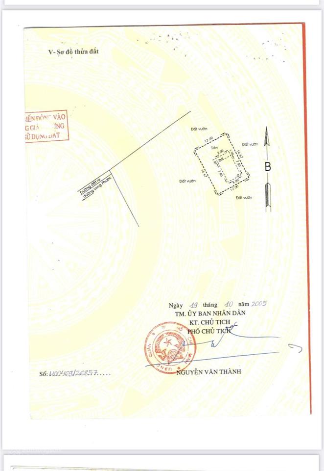 Bán đất đối diện vinhome q9, ngay cầu long đại đường long phước vào 60m, 9,5tr/m2, 8000m2, 200m2 tc