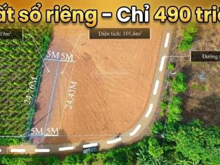 Bán đất tại đường 765, cẩm mỹ, đồng nai, giá tốt 490 triệu, 119.1m2 hot!