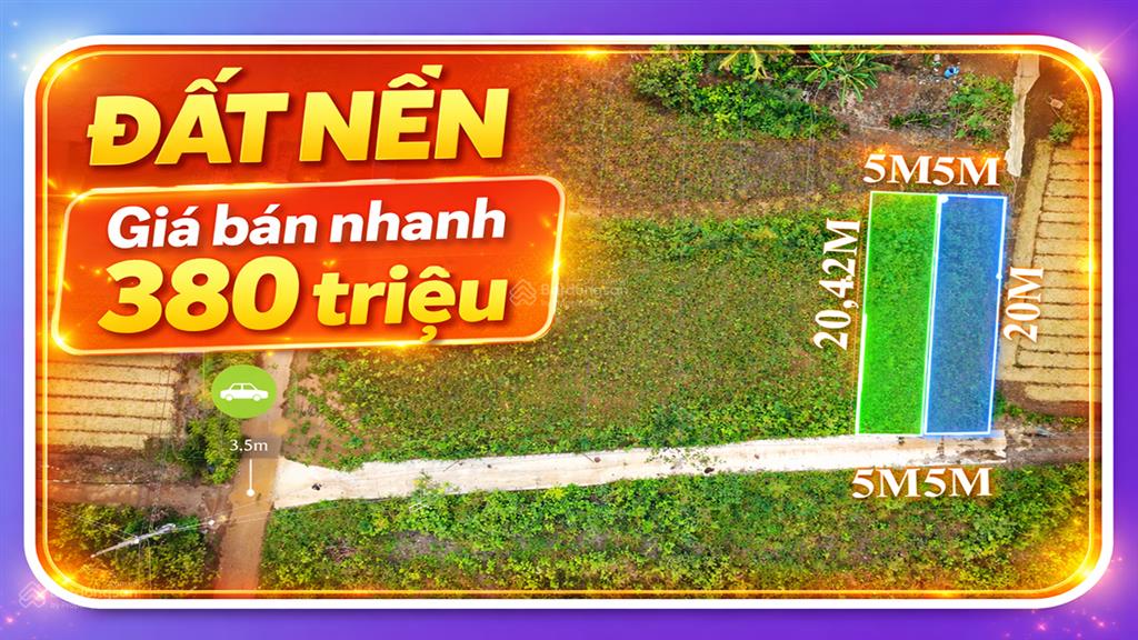 Bán đất 99.8m2 giá 380 triệu tại đường 765, xã xuân tây, cẩm mỹ, đồng nai