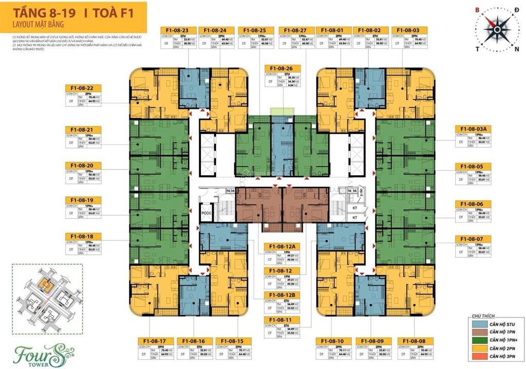 Cơ hội sở hữu căn hộ fours tower chỉ từ 1,7 tỉ  sổ hồng lâu dài  thanh toán dàn trải 48 tháng