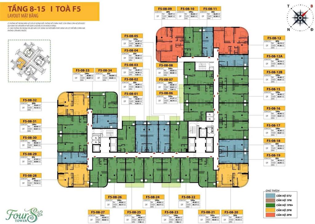 Cơ hội sở hữu căn hộ fours tower chỉ từ 1,7 tỉ  sổ hồng lâu dài  thanh toán dàn trải 48 tháng