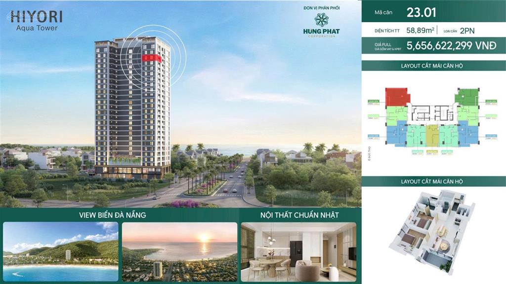Siêu phẩm căn góc 2pn giỏ đẹp cuối cùng của hiyori  full nội thất cao cấp  sở hữu lâu dài