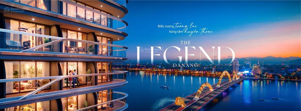 Căn 2pn the legend city đà nẵng view toàn cảnh sông hàn, cầu rồng, biển mỹ khê diện tích rộng 81m2