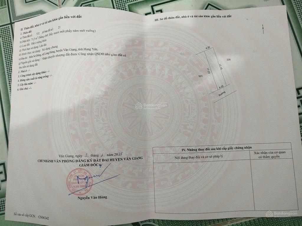 Lô góc thoáng 71,5m2 tại sở đôngnghĩa trụ hưng yên chỉ vài chục mét ra tới cổng phụ đh bách khoa