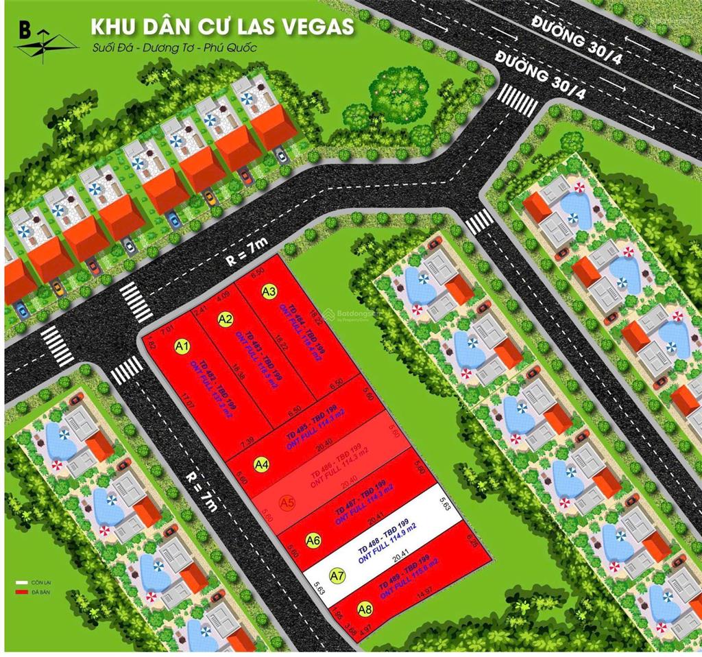 Đất gần trung tâm dương đông, phú quốc 115m² full thổ cư sổ riêng, ô tô vào tận tránh chỉ 2 tỷ