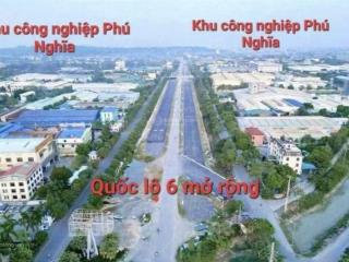 Lô đất chưa qua đầu tư  bám ql6  ô tô tải vào đất chỉ hơn 1 tỷ