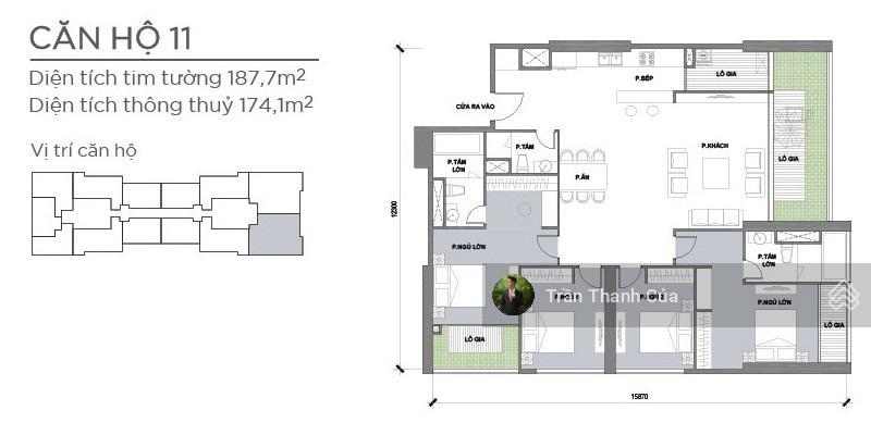 Tin xác thực bán 4pn 188m2 giá chưa tới 31 tỷ. nội thất cơ bản, có sẵn hợp đồng thuê.  0908132