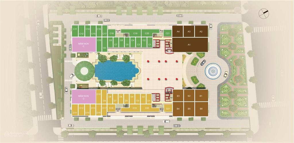 Chính chủ cho thuê shop mặt tiền cổng chính cc giá thuê 13 triệu/100m2.  hương 0909 086 ***