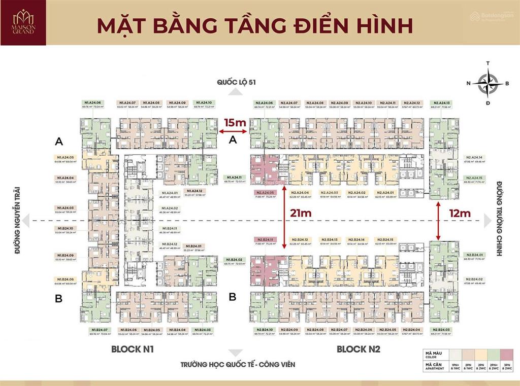 Giá 2.2 tỷ căn hộ 2pn maison grand phú mỹ cái mép thị vải  tt 50% nhận nhà quý 2/2026 cho thuê