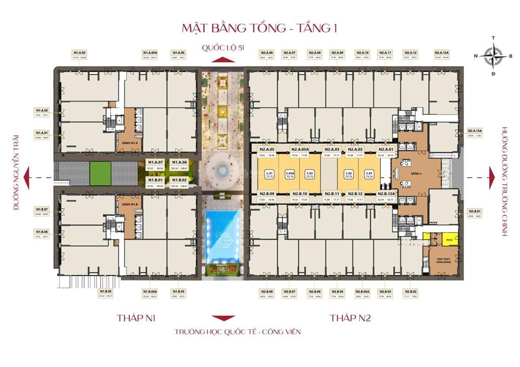 Bán penthouse maison grand phú mỹ giá 42tr/m2  tt 50% nhận nhà, liền kề cảng cái mép  thị vải