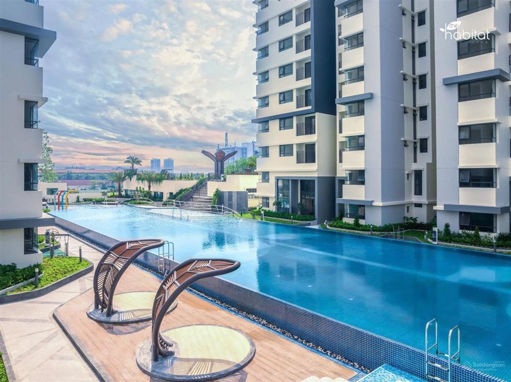Cho thuê căn hộ 79m2 block d2 giá 9,9 triệu habitat vsip 1  kế aeon bình dương