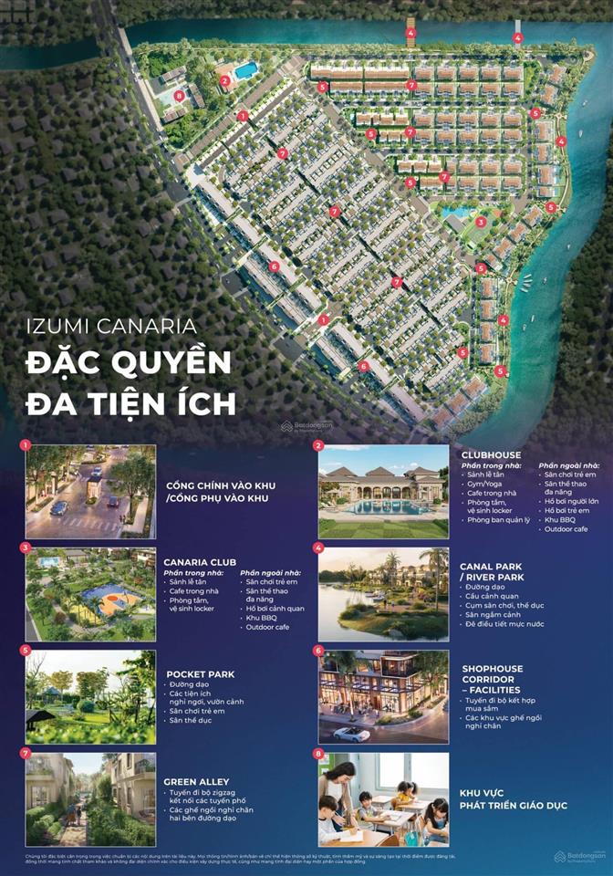Bán biệt thự song lập 261,59m2 view sông trong khu compound izumi city izumi canaria.  0919 733 ***