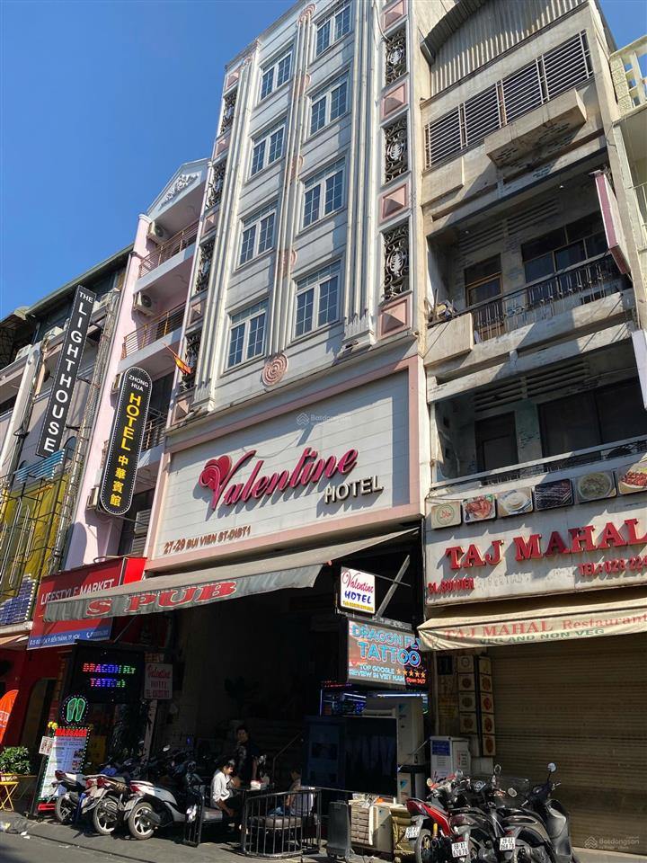 Bán khách sạn 2729 bùi viện  dt 7,8m x 19m, hầm 8 tầng, 38 pn, khai thác 700tr/tháng, giá 138 tỷ