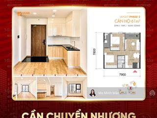 Bán căn hộ akari city nam long, 2pn 61m2 đã bàn giao, sổ hồng riêng pháp lý rõ ràng, an tâm mua ở
